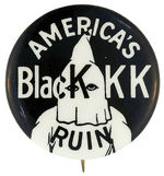 ANTI KU KLUX KLAN BUTTON REFERENCING FUTURE SUPREME COURT JUSTICE HUGO BLACK.