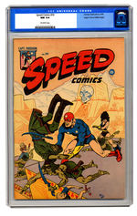 SPEED COMICS #39 SEPTEMBER 1945 CGC 9.4 OFF-WHITE PAGES MILE HIGH COPY.