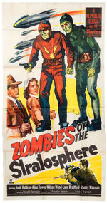 "ZOMBIES OF THE STRATOSPHERE" 3-SHEET MOVIE POSTER.