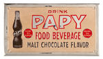 "PAPY/FUDGY" CHOCOLATE SODA SIGN PAIR.