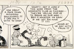 “BARNEY GOOGLE” 1935 DAILY STRIP ORIGINAL ART BY BILLY DEBECK.