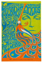 BILL GRAHAM CONCERT POSTER BG-75 FEATURING THE YARDBIRDS/THE DOORS.