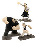 "POPEYE, OLIVE OYL & BLUTO" LIMITED EDITION MAQUETTE SET.