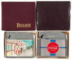 COCA-COLA/McCORMICK 1950S BOXED LIGHTERS PAIR.