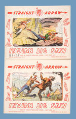 "STRAIGHT ARROW INDIAN JIG-SAW" PUZZLE LOT.