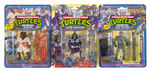 "TEENAGE MUTANT NINJA TURTLES" CARDED ACTION FIGURE LOT.