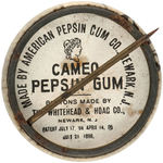 "ELY/PITTSBURG" CAMEO PEPSIN GUM BUTTON.