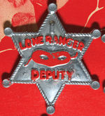 "THE LONE RANGER BADGES" COMPLETE STORE CARD.