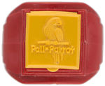 HOWDY DOODY "POLL PARROT" JACK-IN-THE-BOX RING WITH YELLOW TOP.