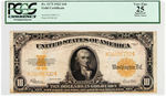 FR. 1173 1922 $10 GOLD CERTIFICATE PCGS VERY FINE 25 APPARENT MINOR STAINS.