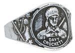 DAVY CROCKETT FOUR RINGS FROM THE 1950s.