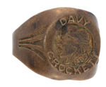 DAVY CROCKETT FOUR RINGS FROM THE 1950s.