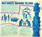 WALT DISNEY SIGNED DISNEYLAND ENCHANTED TIKI ROOM LOT.