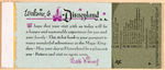 WALT DISNEY SIGNED DISNEYLAND ENCHANTED TIKI ROOM LOT.