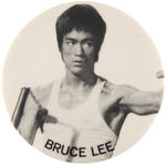 "BRUCE LEE" RARE PORTRAIT BUTTON PROBABLY FOR 1978's GAME OF DEATH.