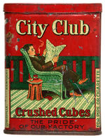 “CITY CLUB CRUSHED CUBES” TOBACCO TIN.