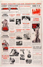 "TARZAN AND HIS MATE" PRESSBOOK ADVERTISING SUPPLEMENT.