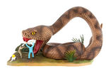 "LAND OF THE GIANTS" RATTLESNAKE BUILT-UP STORE DISPLAY MODEL ISSUED BY AURORA.