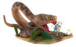 "LAND OF THE GIANTS" RATTLESNAKE BUILT-UP STORE DISPLAY MODEL ISSUED BY AURORA.