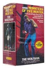 "AURORA MONSTERS OF THE MOVIES - THE WOLFMAN" FACTORY-SEALED MODEL KIT.