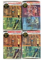 AURORA "MONSTER SCENES" BOXED MODEL KIT LOT.