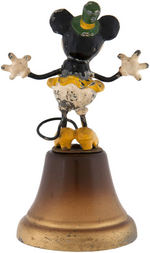 RARE MINNIE MOUSE GERMAN METAL FIGURE ON BELL.