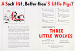 "THREE LITTLE WOLVES" MOVIE EXHIBITOR PUBLICITY FOLDER.