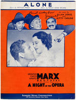 GROUCHO MARX SIGNED MARX BROS. SHEET MUSIC.