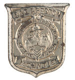 "SGT. PRESTON MOUNTIE" RARE LARGE BADGE.