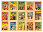 "POPEYE COMIC" GUM FOLDERS COMPLETE SET W/RARE BOX.