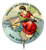 SUPERB "SAN DIEGO 1915" EXPO WITH PAPER.