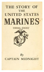 "CAPTAIN MIDNIGHT" STORY FOLDER THAT ACCOMPANIED MARINE CORPS RING.