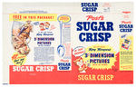 "ROY ROGERS 3 DIMENSION PICTURES WITH VIEWER" PREMIUM OFFER POST'S SUGAR CRISP UNUSED BOX WRAPPER.