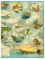 “A VOYAGE THROUGH THE CLOUDS” EARLY AIRSHIP BOARD GAME.