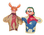 "ROCKY AND BULLWINKLE" EARLY PUPPET PAIR.