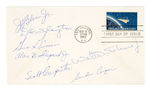 MERCURY SEVEN SIGNED "PROJECT MERCURY" FIRST DAY COVER.