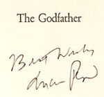 MARIO PUZO SIGNED BOOK CLUB EDITION "THE GODFATHER."