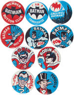 BATMAN SCARCE 1” SIZE VENDING MACHINE BUTTONS NEAR SET.