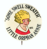 LITTLE ORPHAN ANNIE EARLIEST YEAR PREMIUM BUTTON FROM 1928.