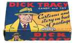 "NOVEL DICK TRACY CANDY AND TOY" BOX.