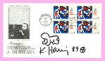 KEITH HARING SIGNED FIRST DAY COVER.