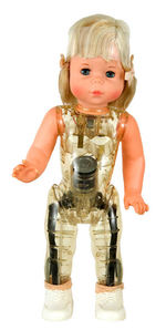 MATTEL PROTOTYPE BATTERY OPERATED WALKING DOLL.