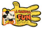 MICKEY MOUSE "A HANDFUL OF FUN" RARE PREMIUM BOOKLET.