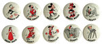 DONALD DUCK PEANUT BUTTER COMPLETE BUTTON SET.