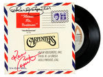 THE CARPENTERS SIGNED 45 ALBUM.