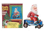 "SANTA CLAUS ON HANDCAR" BATTERY TOY.