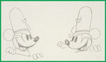 THE WHOOPEE PARTY PRODUCTION DRAWING SEQUENCE FEATURING MICKEY MOUSE & MINNIE MOUSE.