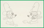 THE WHOOPEE PARTY PRODUCTION DRAWING SEQUENCE FEATURING MICKEY MOUSE & MINNIE MOUSE.