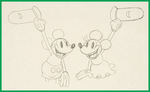 THE WHOOPEE PARTY PRODUCTION DRAWING SEQUENCE FEATURING MICKEY MOUSE & MINNIE MOUSE.