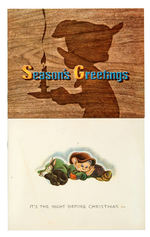 WALT DISNEY STUDIO CHRISTMAS CARDS FOR 1938 & 1939.